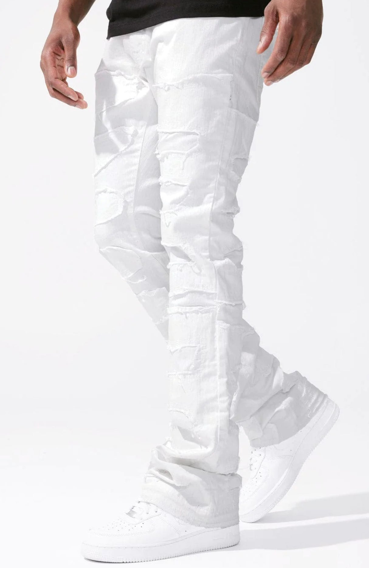 Jordan Craig Jeans - Martin Stacked Inseam - White