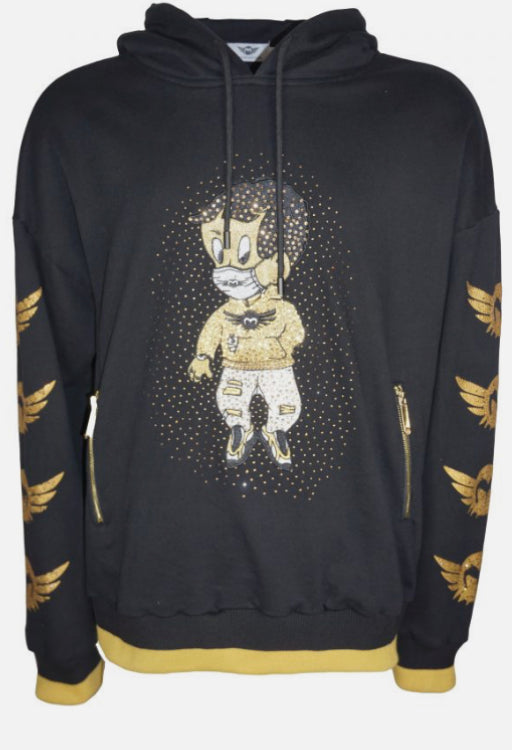 Ferrari Massari - Hoodie -Richie Rich Hustler Gold