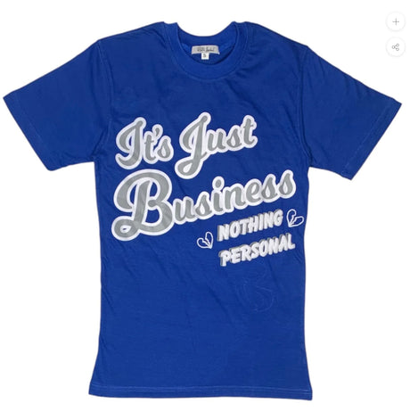 Retro Label - T Shirt - Collecting Currency - Blue