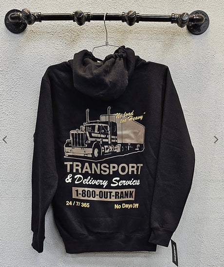 Outrank - Hoodie - No Days Off - Black