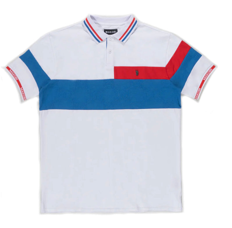 Makobi - - Polo - White red blue