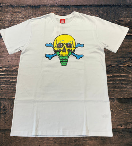 Ice Cream - T Shirt - Cone - White / Yellow