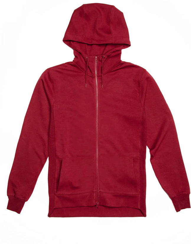 City Lab - Zipper Hoodie - Burgundy
