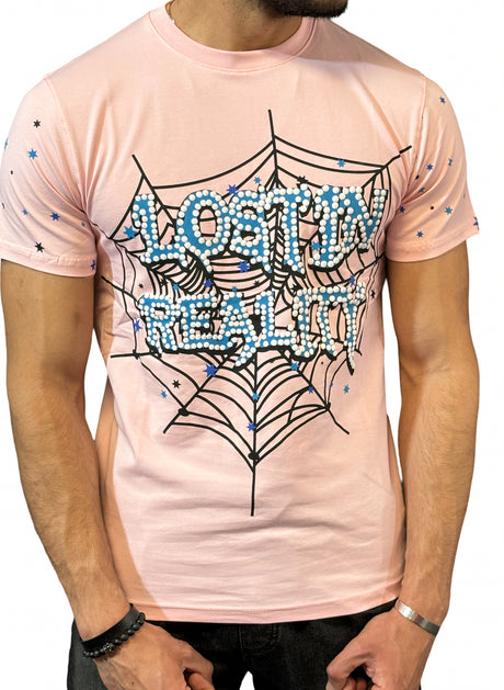 Focus T Shirt Lost in Reality Applique Multi Colors