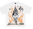 Lost Hills - T Shirt - White - Orange