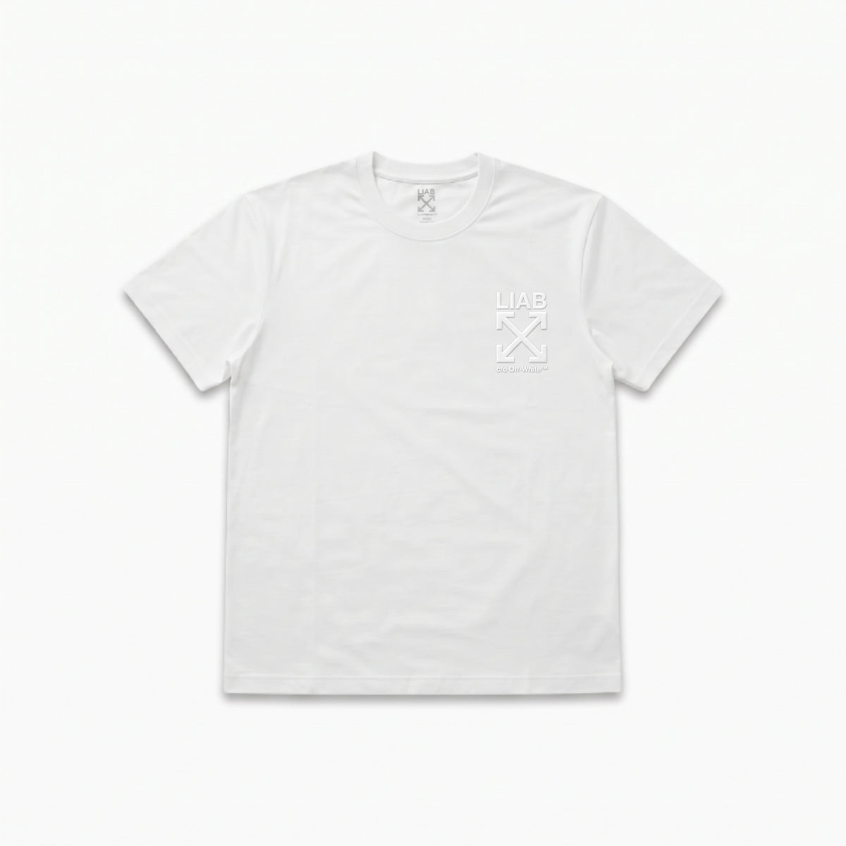 L/AB CO Off-White Clamp Arrows Chest Logo Slim Crew Undershirt 3Pack Multi Colors