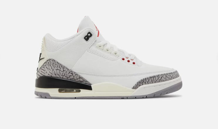 Jordan 3 High Top - Reimagine Grade School - White / Cement