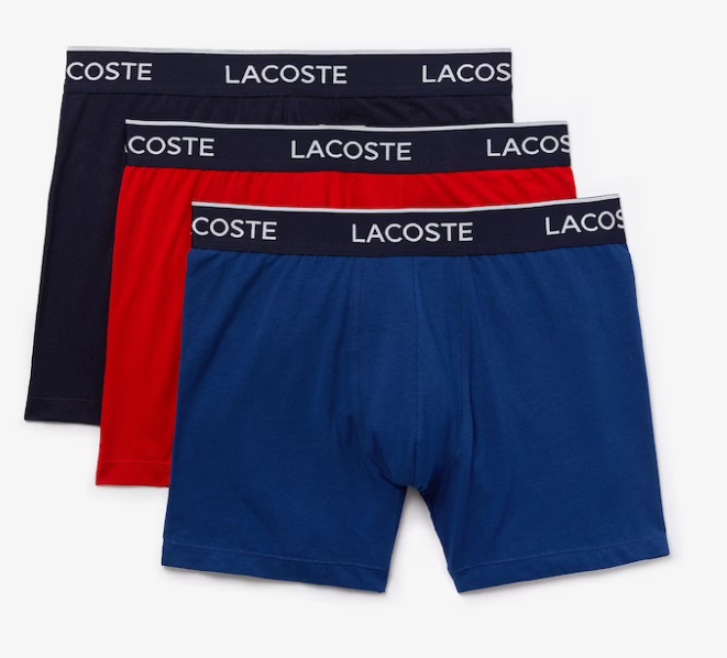 LACOSTE MEN'S LOW SPORT SOCKS 3- PACK