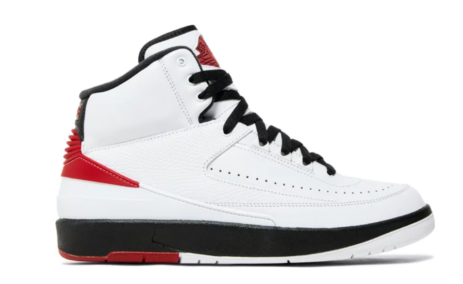 Nike- Jordan 2 - High Top- White / Red Chicago