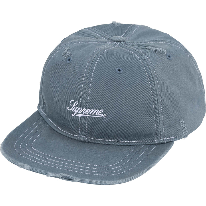 Supreme Distressed Script 6 Panel Hat Multi Colors