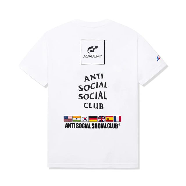 Anti Social - T Shirt - Academy GT - White