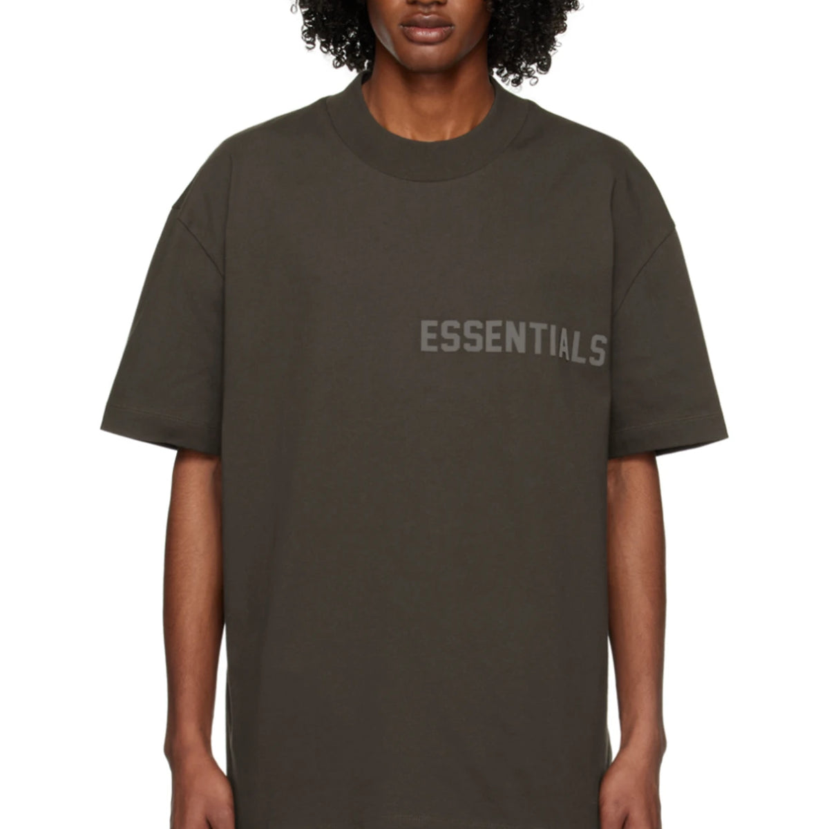 ★GENERAL IDEA★ Essential Basic Round T-Shirt BROWN WBD3L01 Essentials - T Shirt - Brown