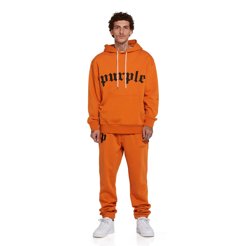Purple - Jogger Hoodie - Orange