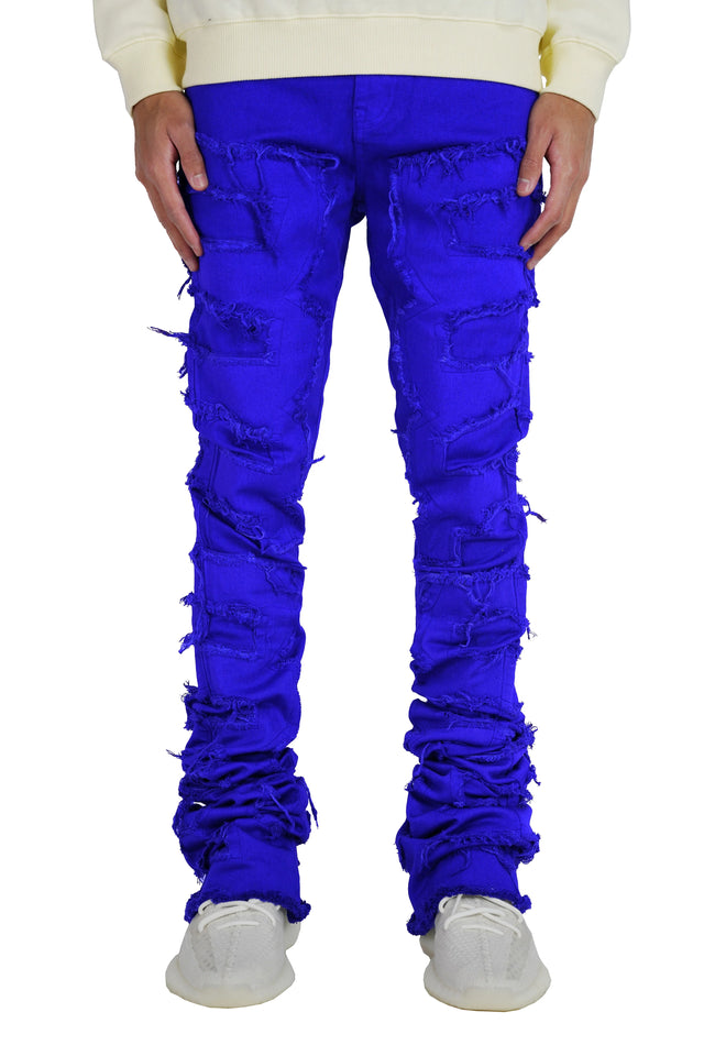 Focus - Jeans - Super Stacked - Royal