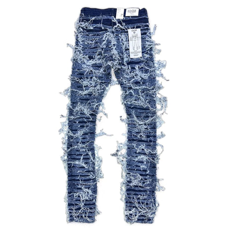 Focus - Jeans - Fuzzy Stacked - Dark Wash