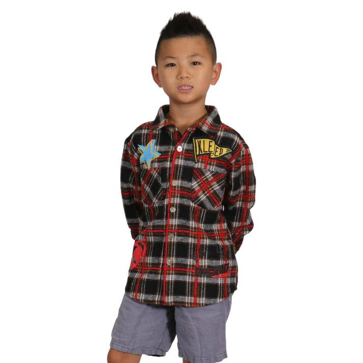 Kleep- Kids - Flannel - Mallard - Red