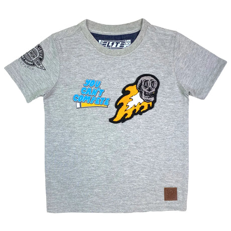 Elite- Kids- T Shirt - You Can't Compete - Grey