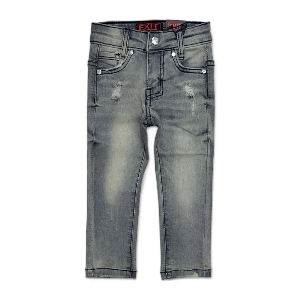 Exit Kids Jeans - Black Wash Front View