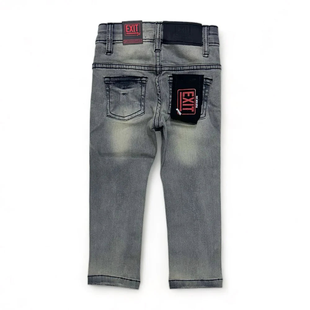 Kids Black Wash Denim