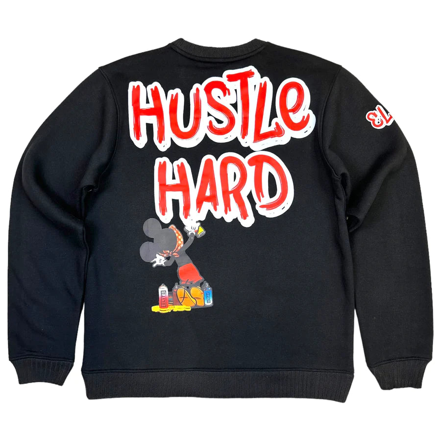 Elite - Sweater - Hustle Hard - Black