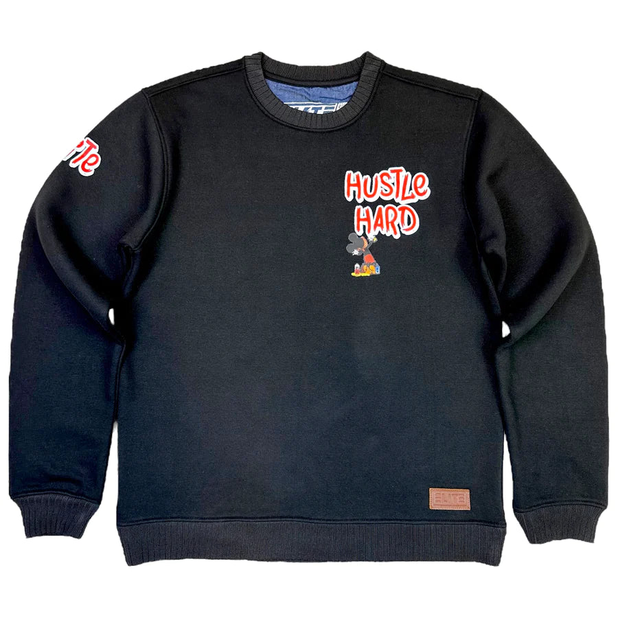 Elite - Sweater - Hustle Hard - Black