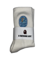 BAPE White And Blue Camo Sock