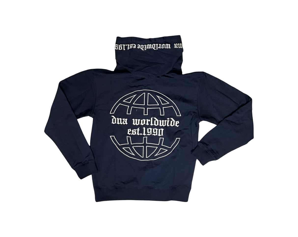 DNA World Wild Hoodie - Navy / White