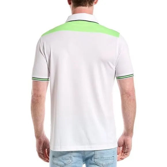 Psycho Bunny Sport Men's White Olex Performance Polo Shirt