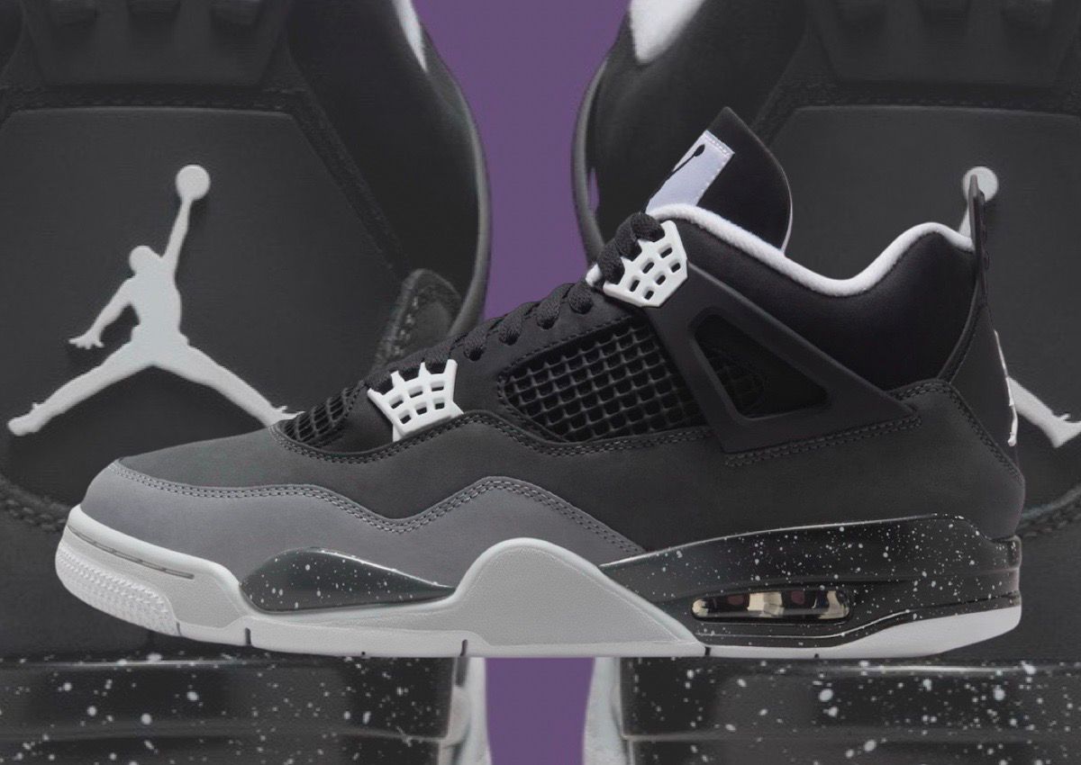 Jordan 4 High Top Retro Fear Black Grey
