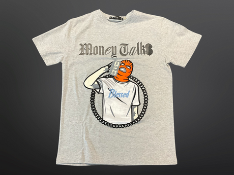 Focus - T Shirt - 3D Money Talks - Grey