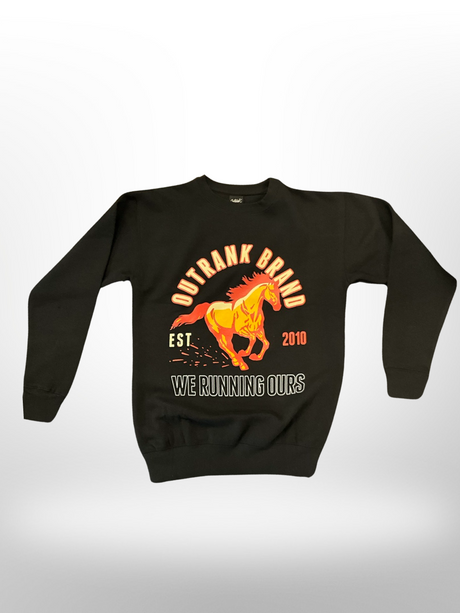 OutRank - Sweater- Black/Orange
