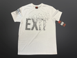 Exit - T Shirt - White / Black