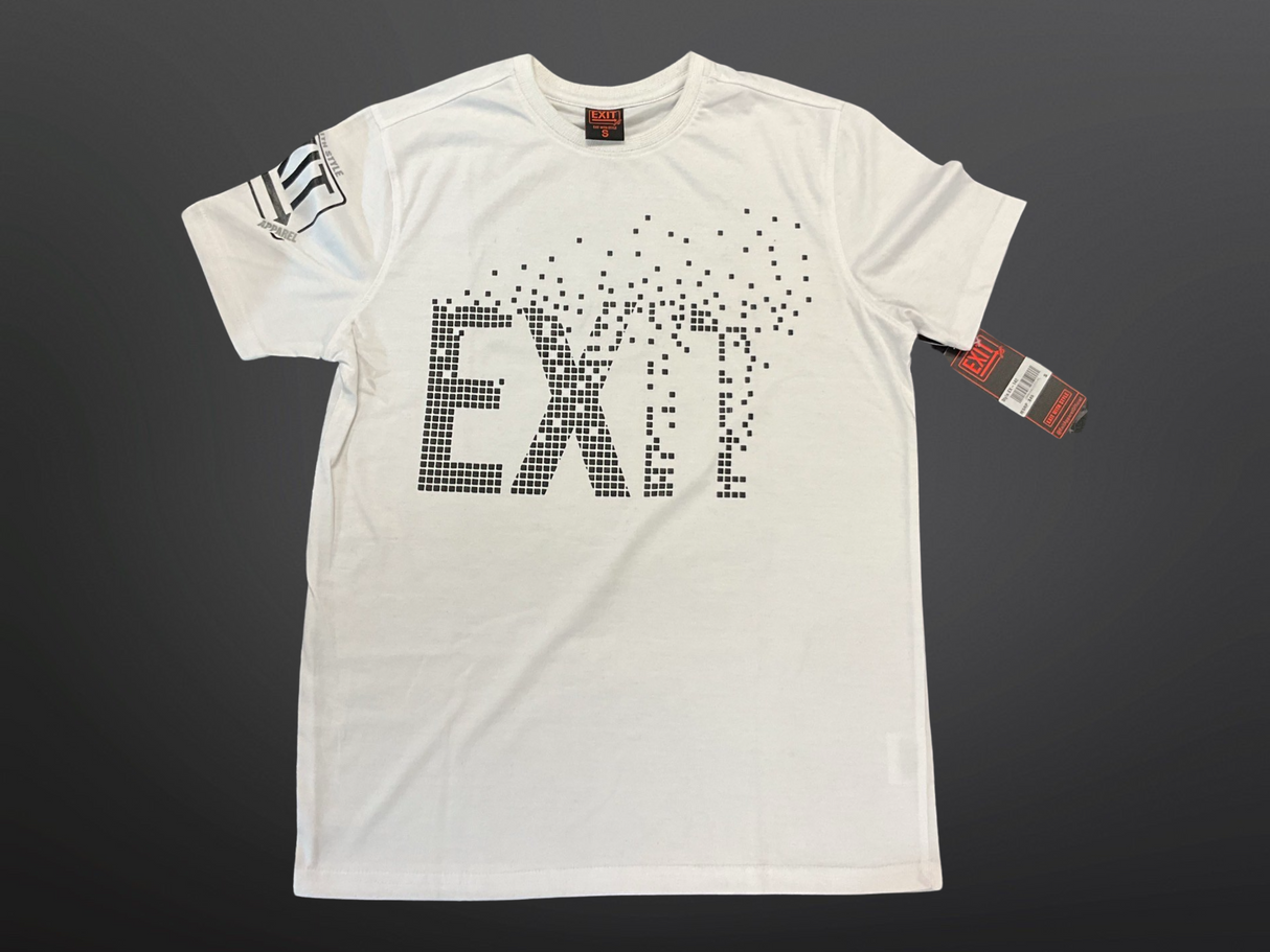 Exit - T Shirt - White / Black