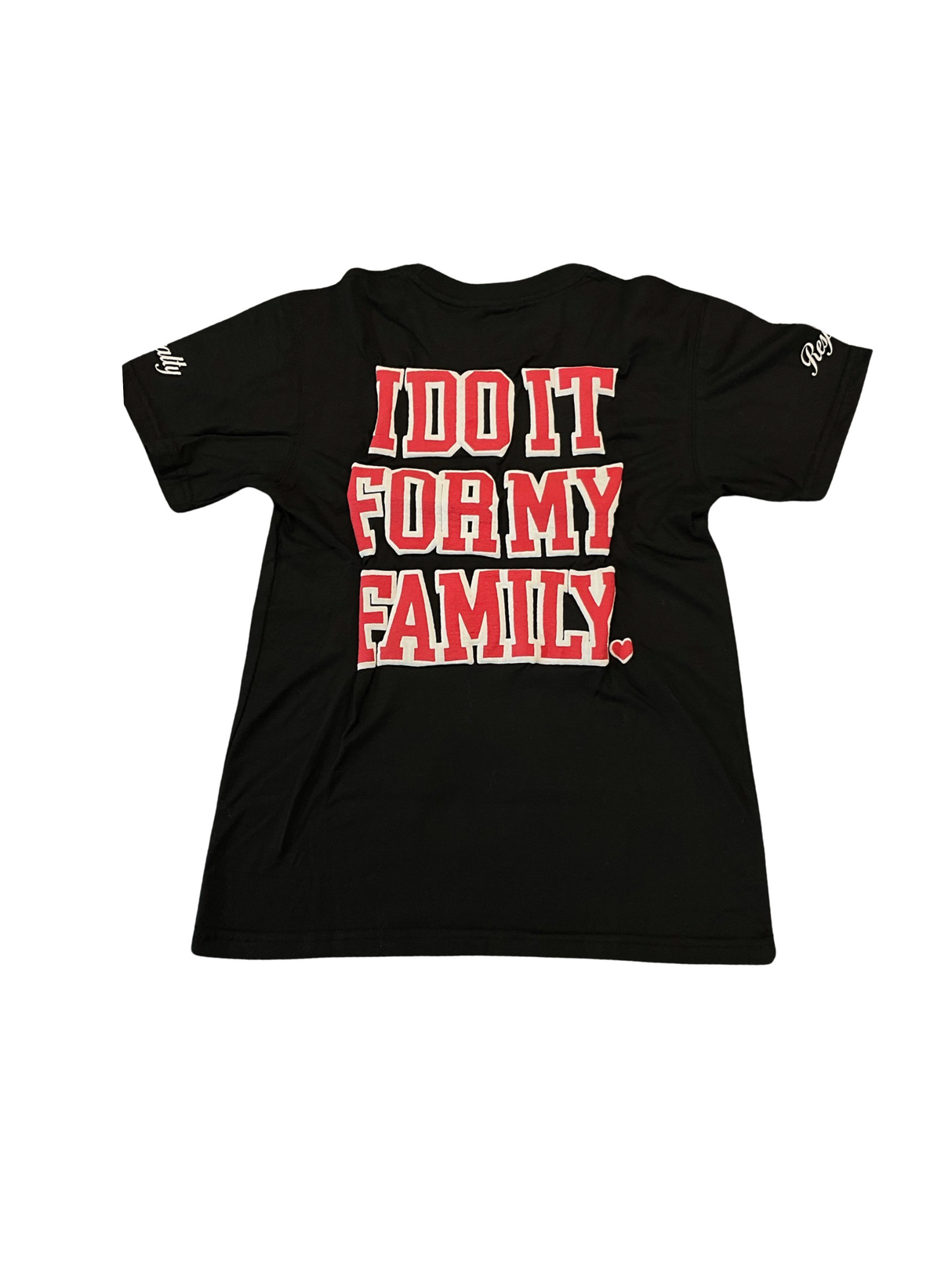 Retro Label - T Shirt - I Embraced My Adversary - Black / Red