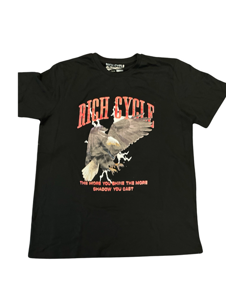 Rich Cycle - T Shirt - Eagle - Black