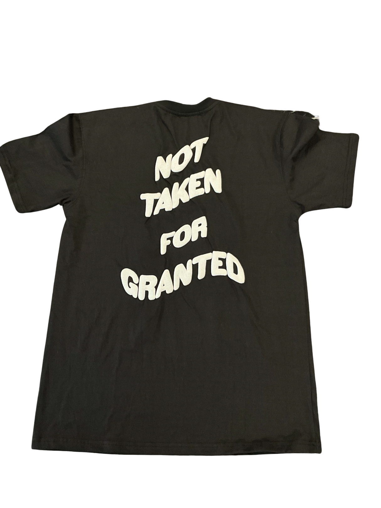 Retro Label - T Shirt - Not Taken For Granted - Black / White