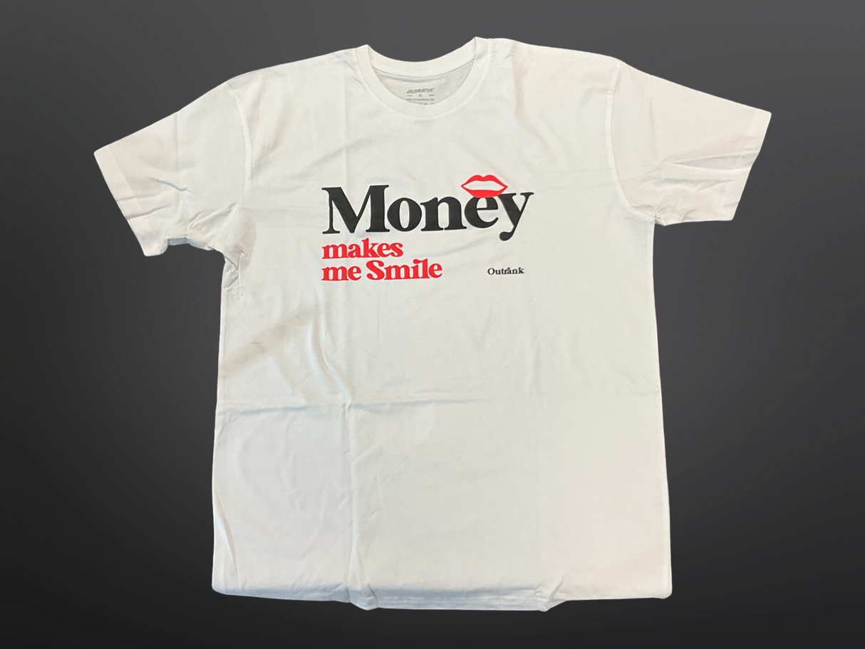 Outrank - T Shirt - Money - White / Red