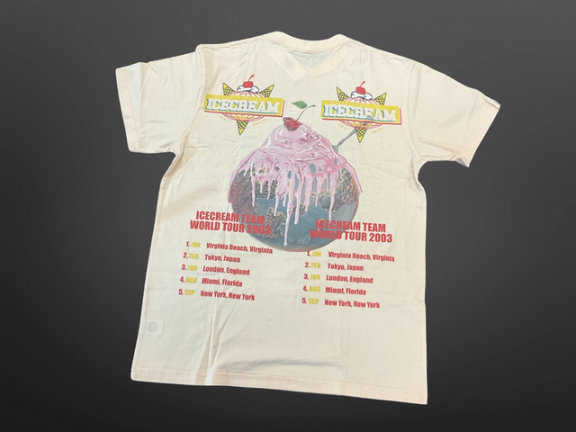 Ice Cream - T Shirt - Team World Tour 2003 - Light Beach