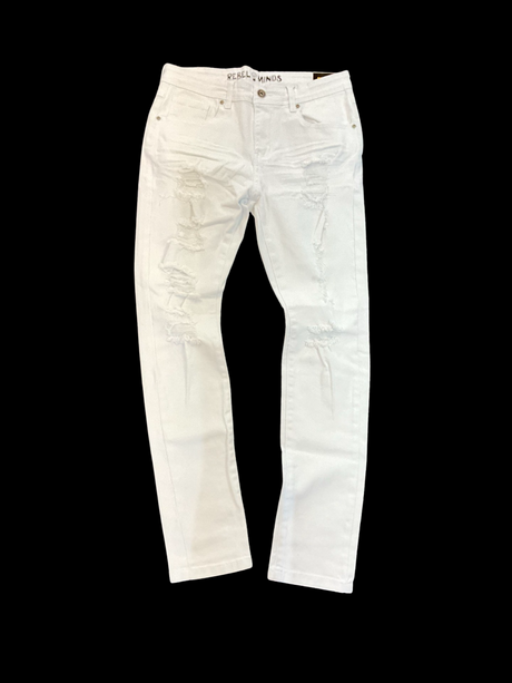 Rebel Minds - Skinny Jeans - White
