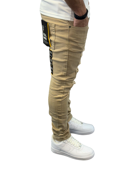 Rebel Minds - Skinny Jeans - Khaki