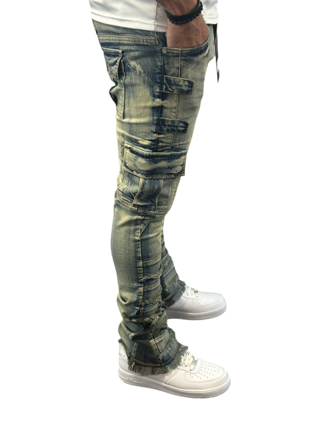 Elite - Stacked Cargo - Indigo