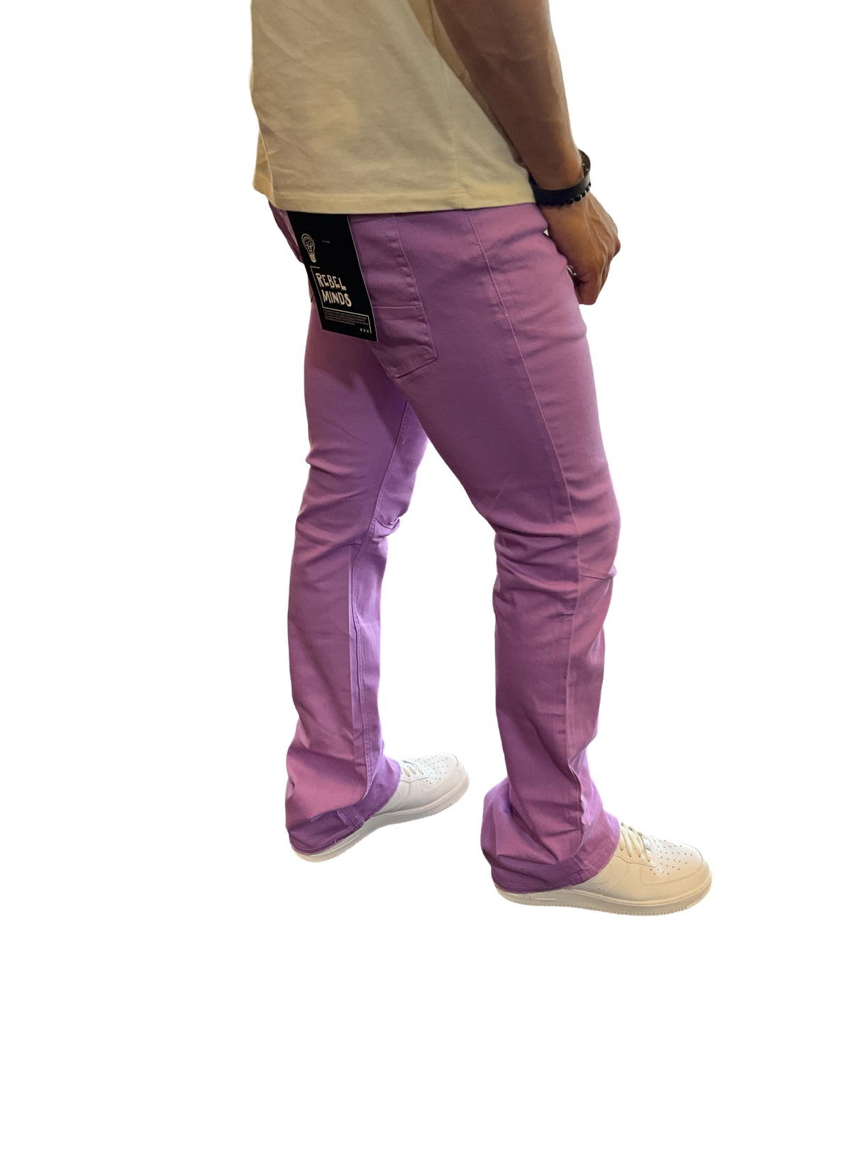 Rebel Mind - Stacked Jeans - Lavendar