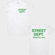 STREET DEPARTMENT T-SHIRT WHITE GREEN