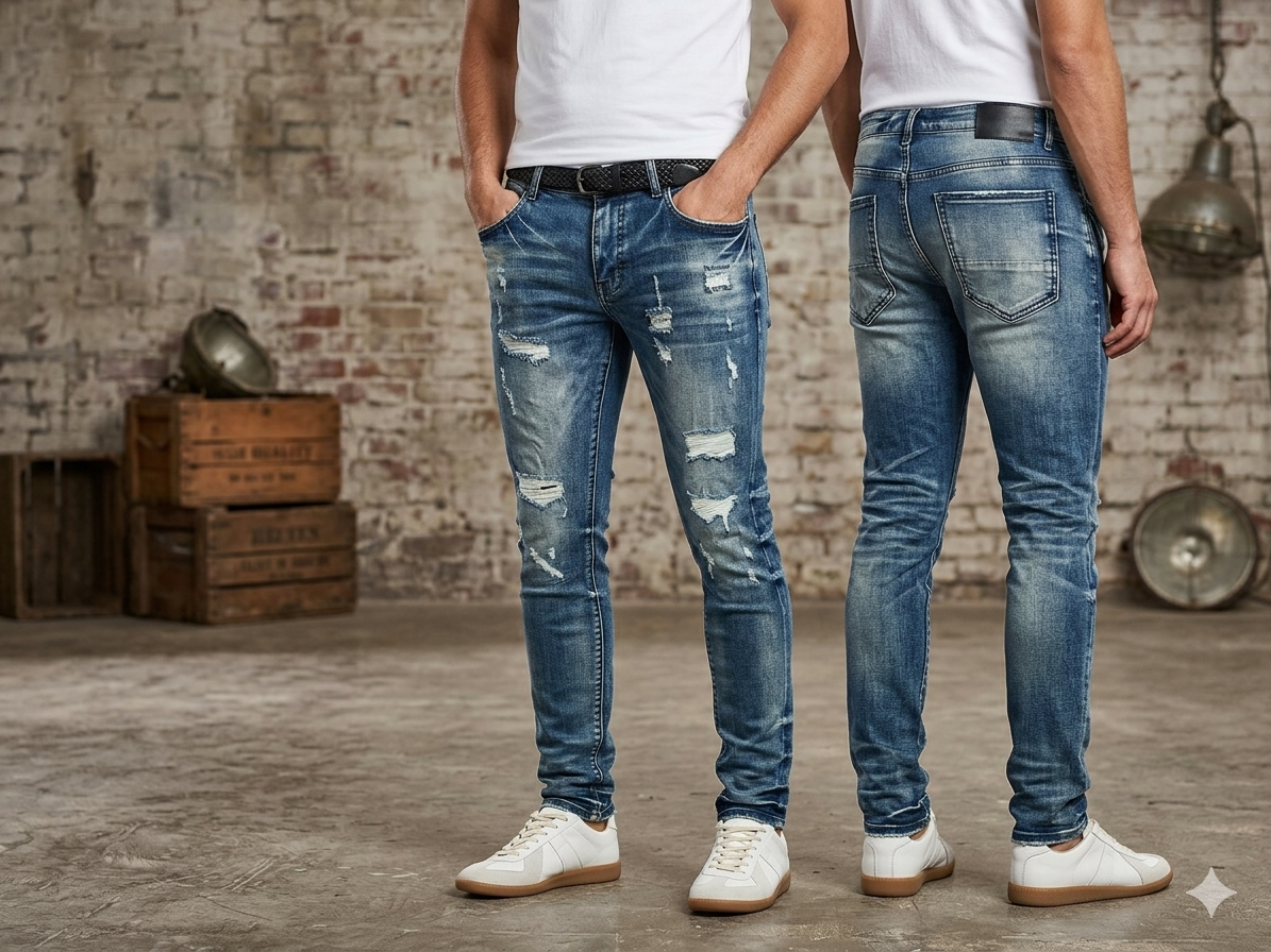 Supply Jawad Skinny Medium Wash Blue