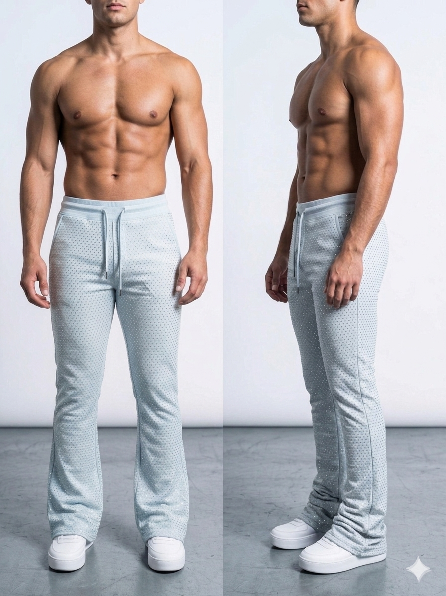Focus All Stone Stacked Sweatpants Multi Colors