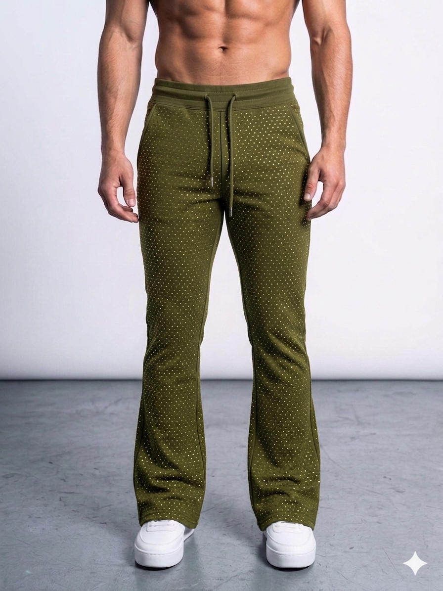 Focus All Stone Stacked Sweatpants Multi Colors