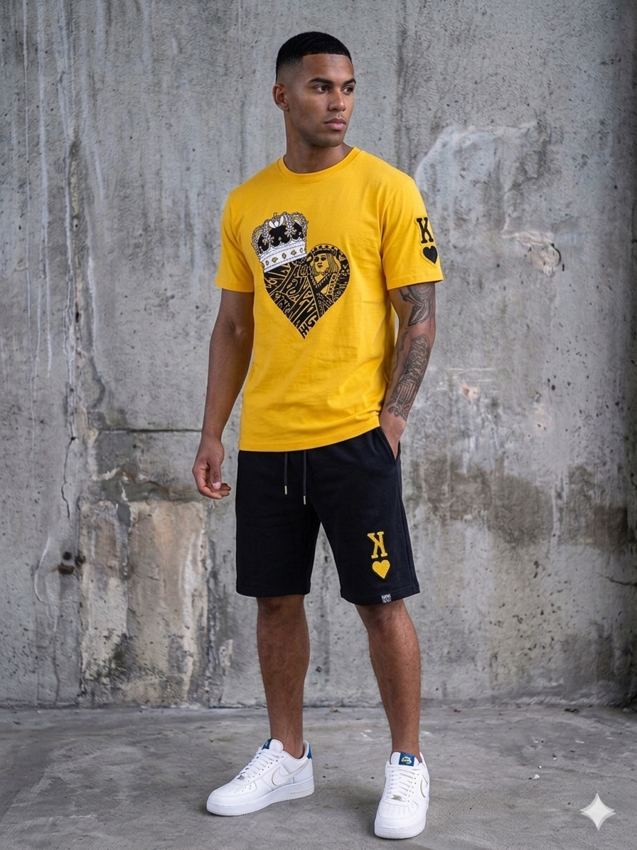 Denim City - Short - King Me - Black / Gold
