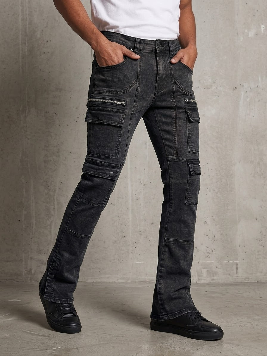 Pj Mark Stone Wash Cargo Pants Multi Colors
