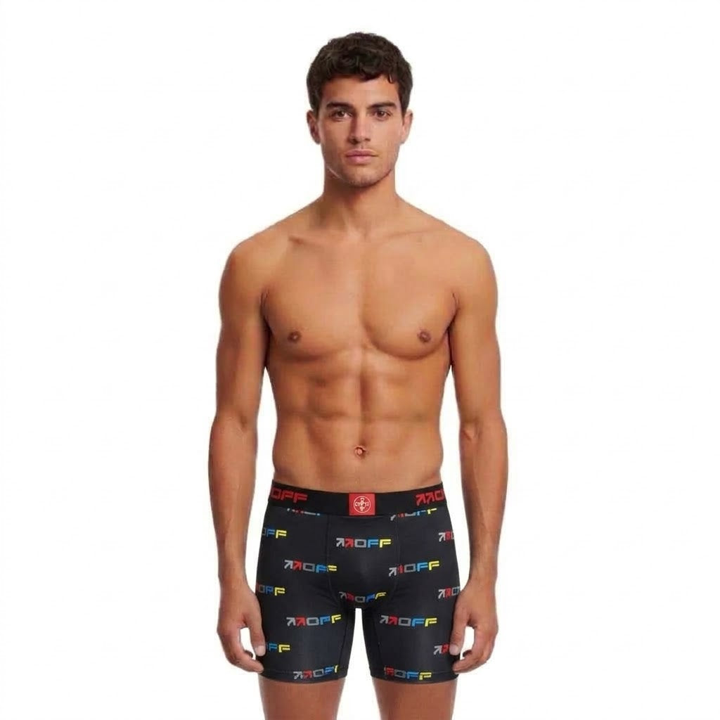 L/AB CO Off-White Stamp Big Logos AOP Boxer