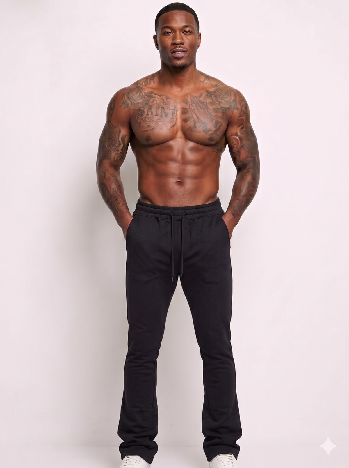 Blind Trust Fleece Stacked Pants Multi Colors